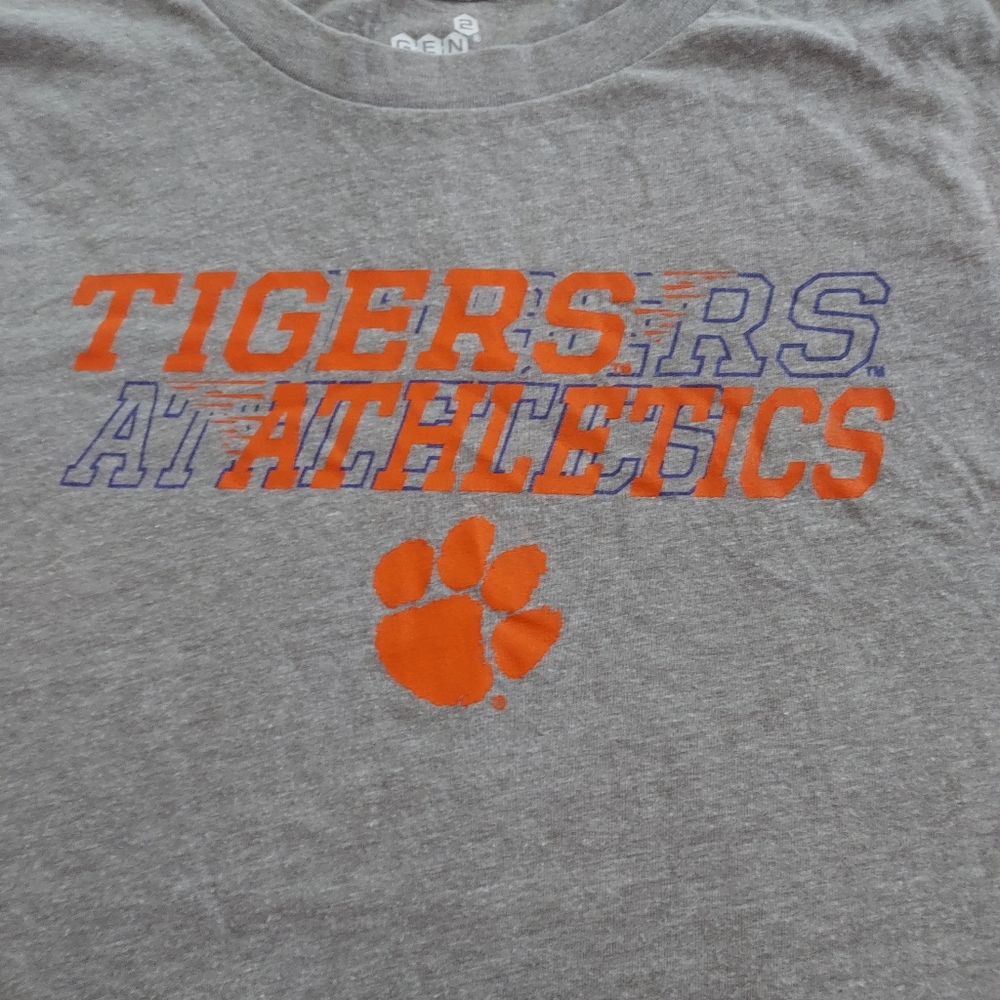 3/$25 Gen 2 Clemson Shirt Youth Large. Gray. - Picture 2 of 5